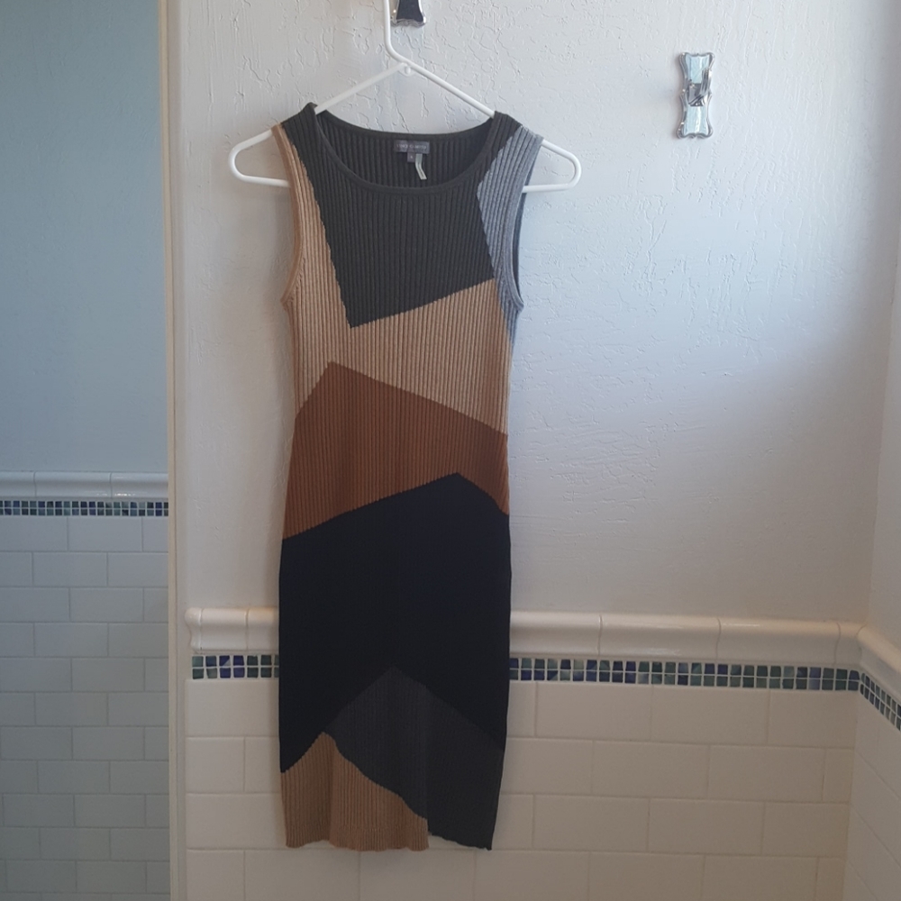 Sleeveless sweater dress